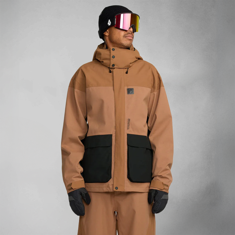 Volcom Kleveland Jacket - Snowboard Jacket - Mens - Terra Brown