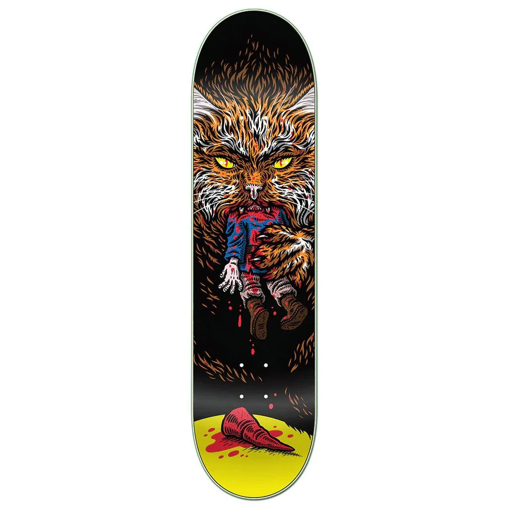StrangeLove 'Cat and Gnome' 8.25" Skateboard Deck