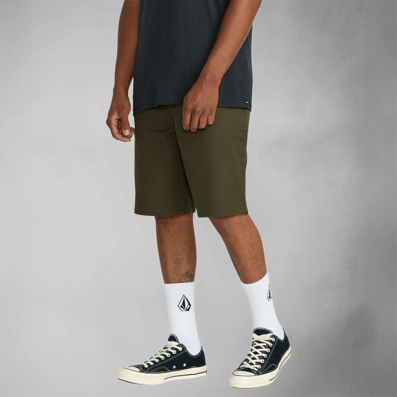 Volcom Billow Heavyweight Chino Short - Wren Brown
