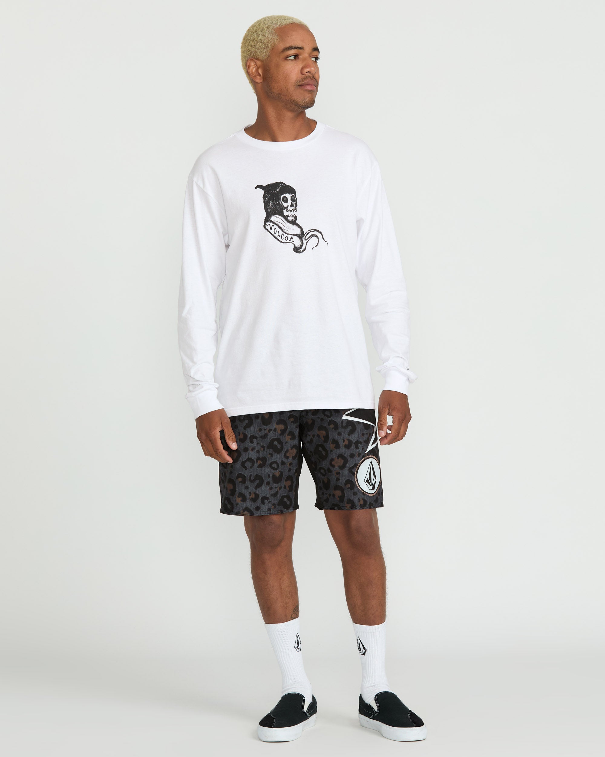Volcom Seth Conboy Long Sleeve Tee - White