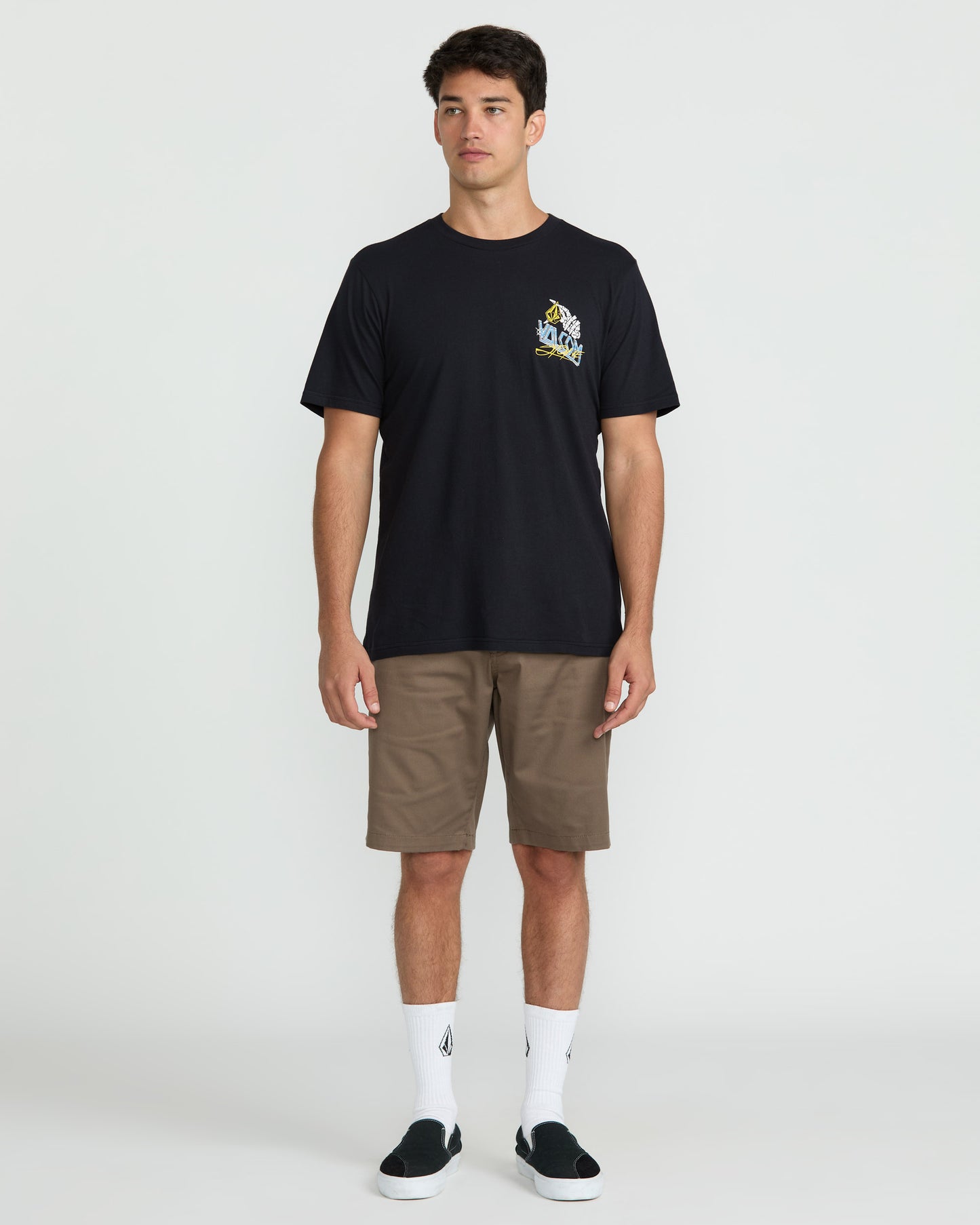 Volcom Dropped This Short Sleeve Tee - Black