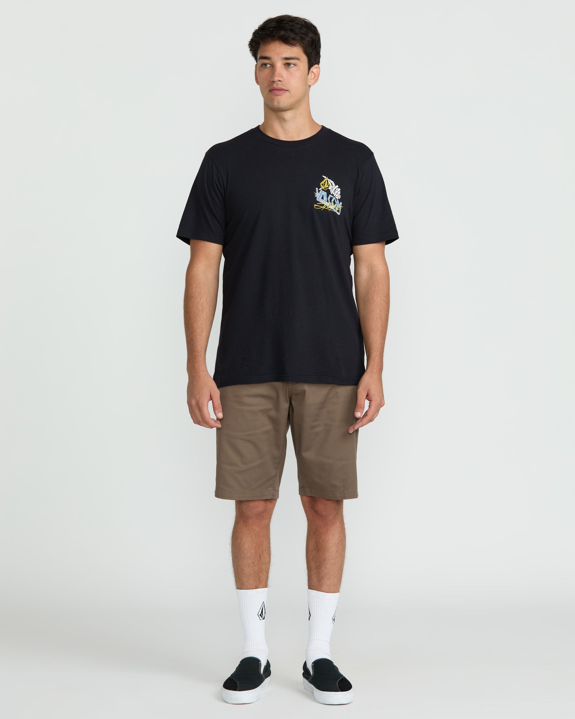 Volcom Dropped This Short Sleeve Tee - Black