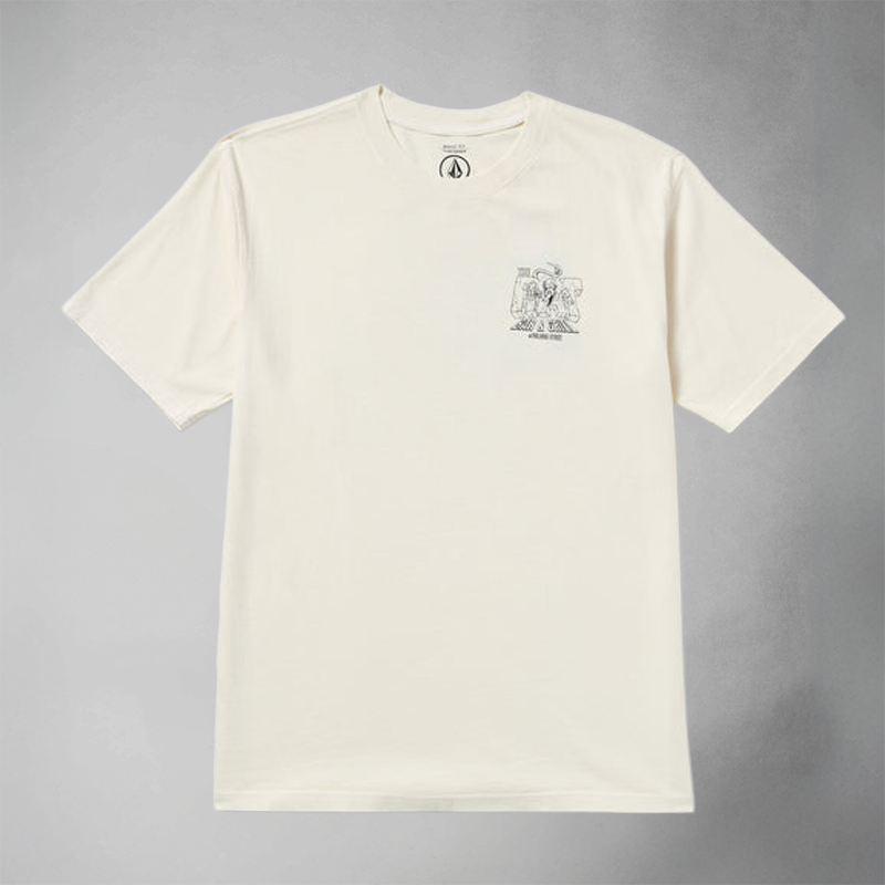 Volcom Rat Bar Kurzarm-T-Shirt - Weiß