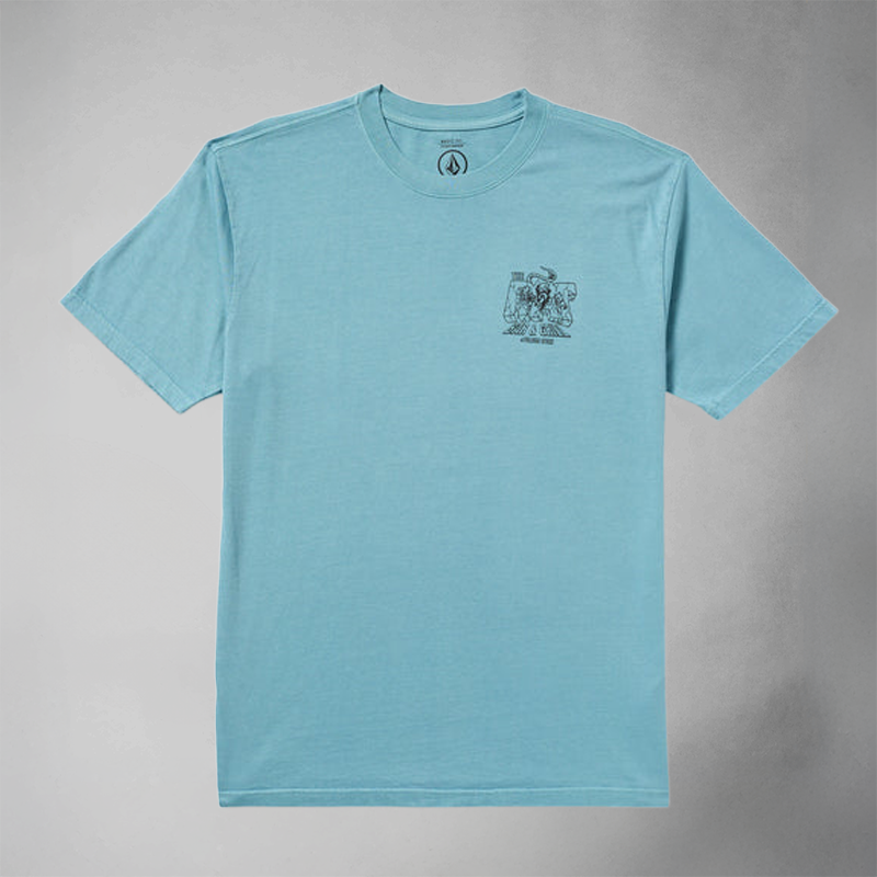 Volcom Rat Bar Kurzarm-T-Shirt - Blau