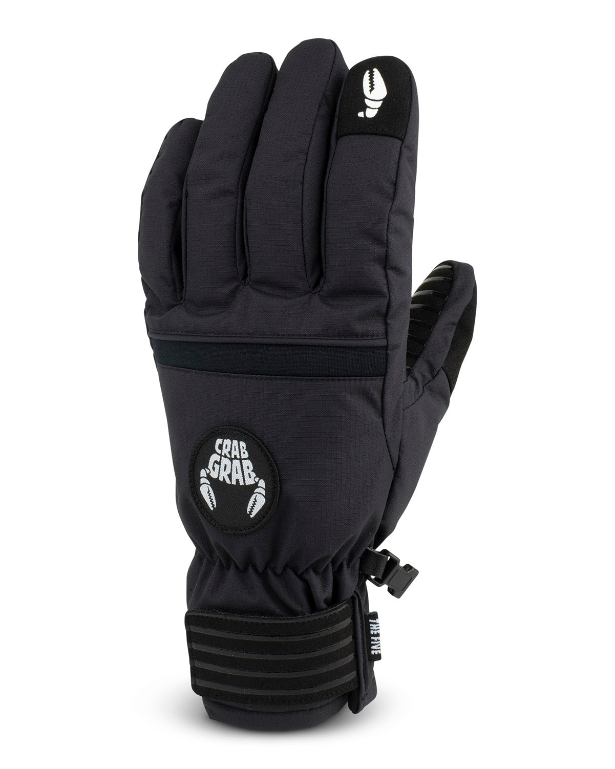 Crab Grab - Five Glove - Snowboard Gloves- Unisex - Black – Wobble Snow