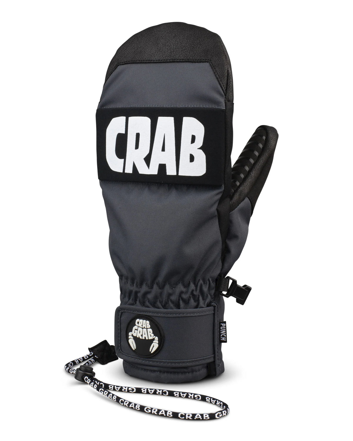 Crab Grab Punch Mitt Snowboard Mitts - Washed Black