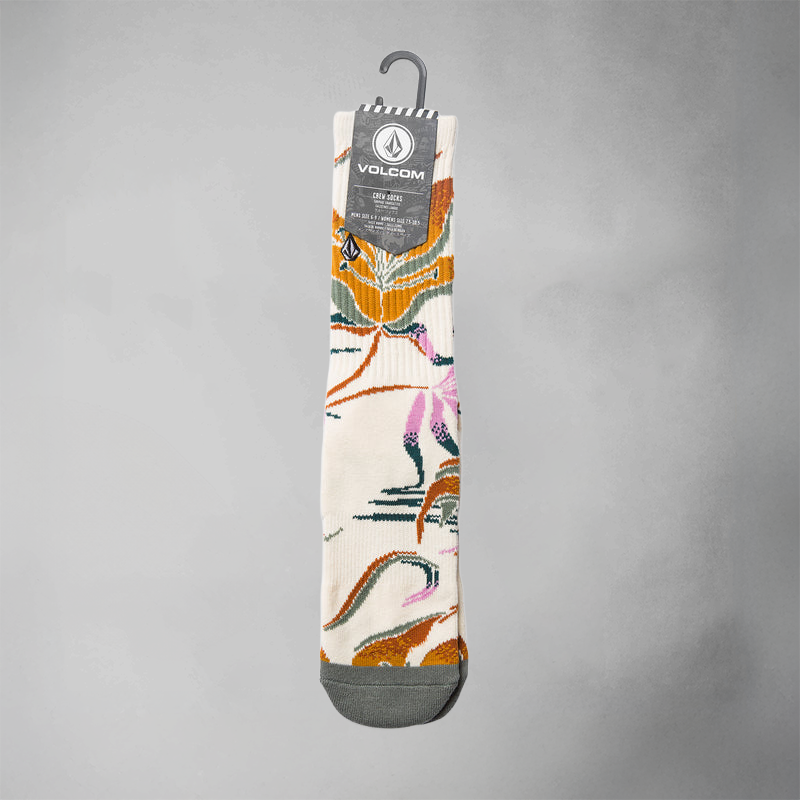 Volcom Printa Stone Sock Dirty White