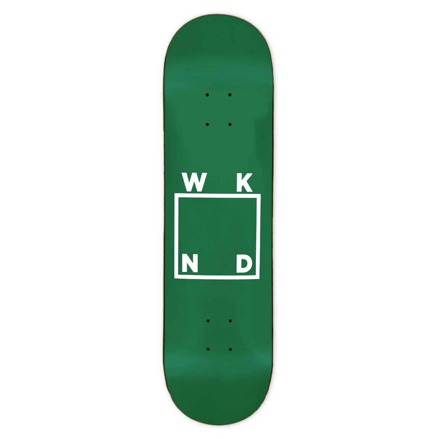 WKND Logo White/Green Grain Deck 8.00"