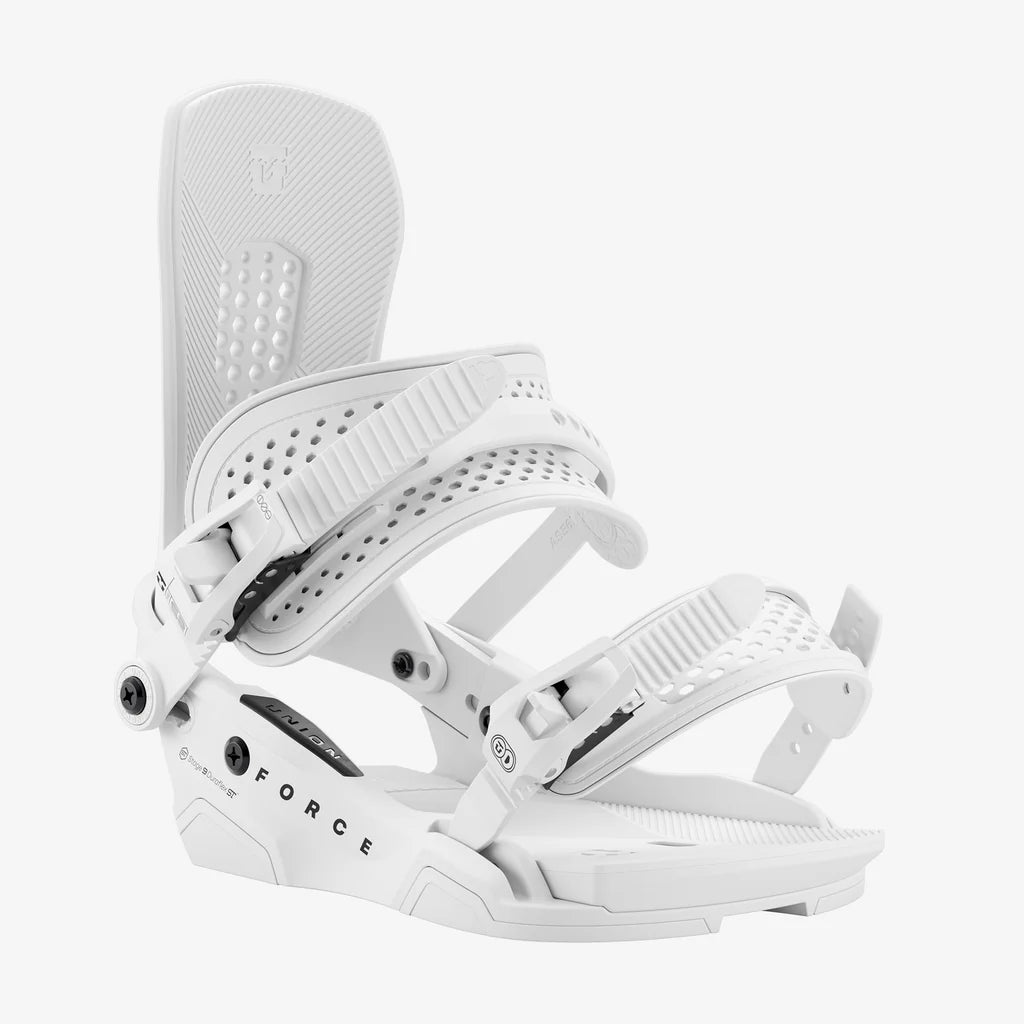 Union Force snowboard bindings for men, all-terrain performance and durability for serious riders.