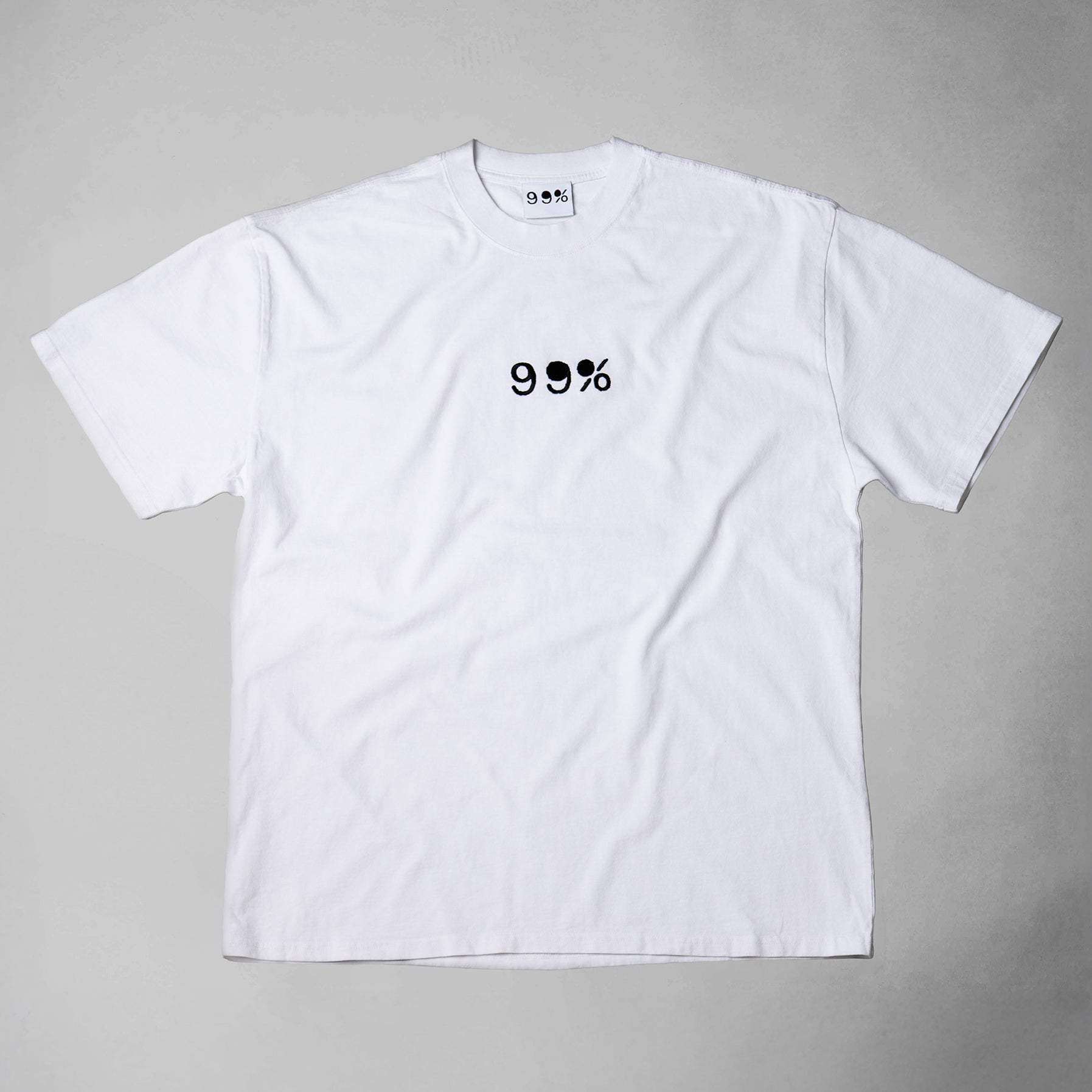 99% Heavyweight Oversized Skull T-Shirt - Unisex - White