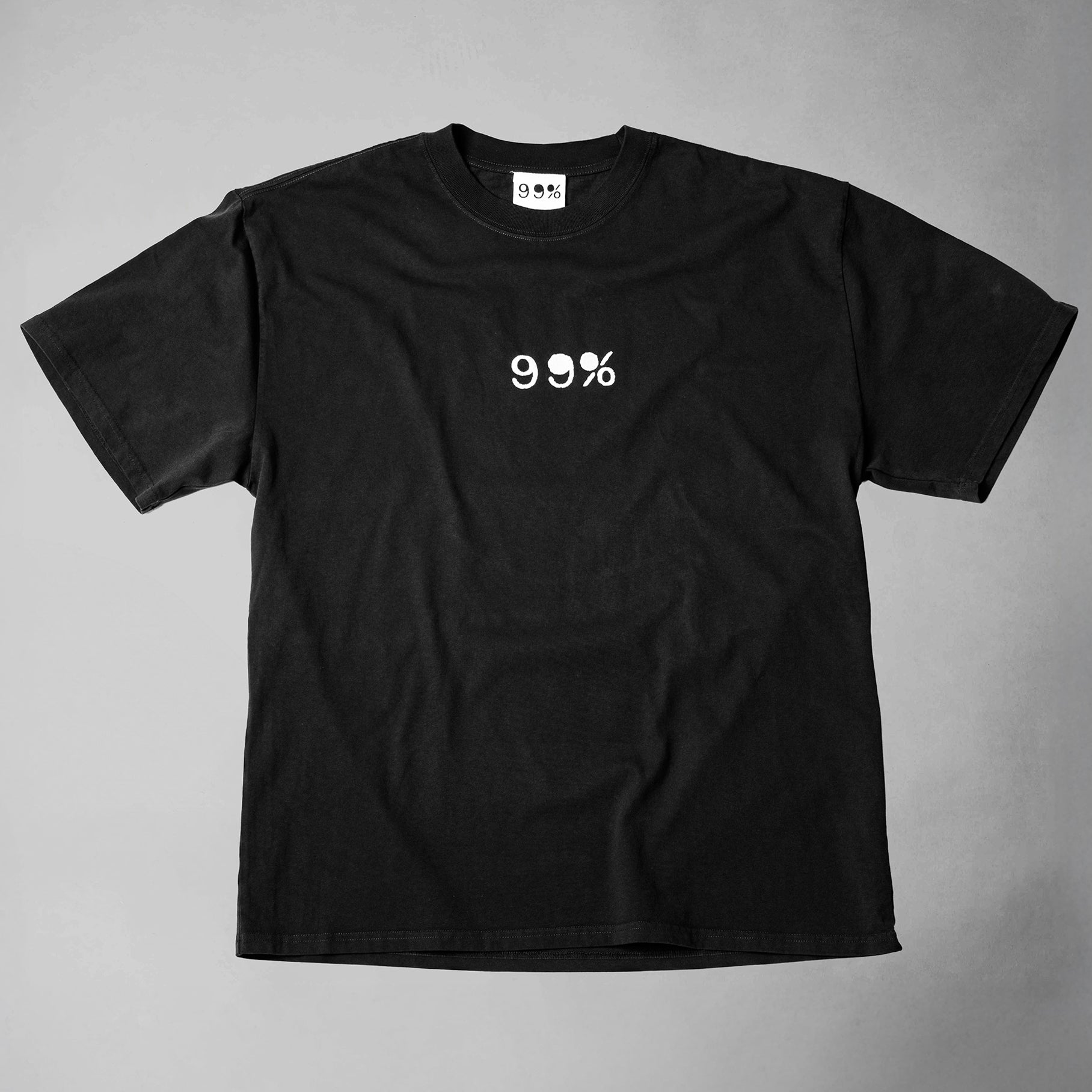 99% Heavyweight Oversized Skull T-Shirt - Unisex - Black