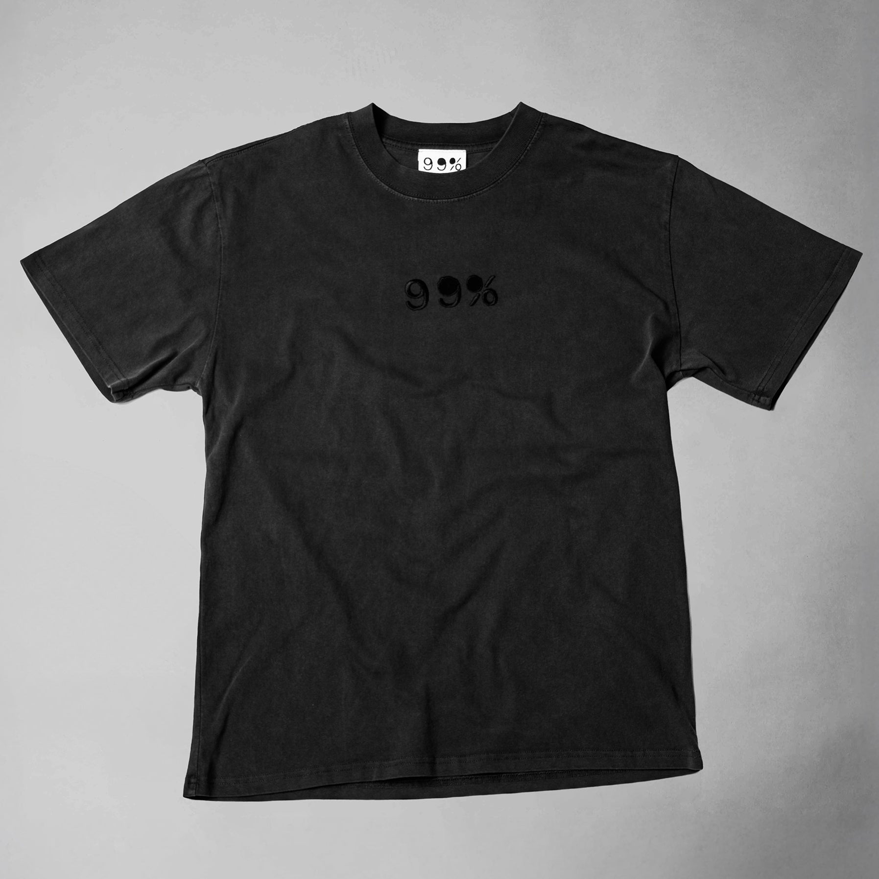 99% Heavyweight Oversized Drip T-Shirt - Unisex - Black