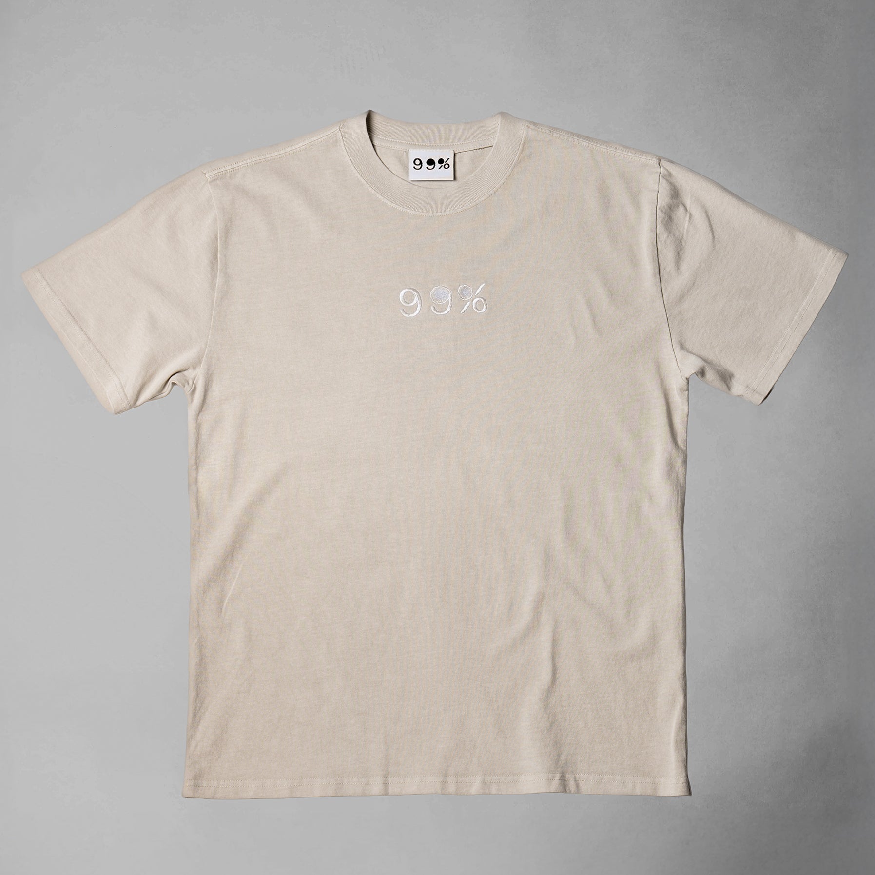 99% Heavyweight Oversized Drip T-Shirt - Unisex - Cream