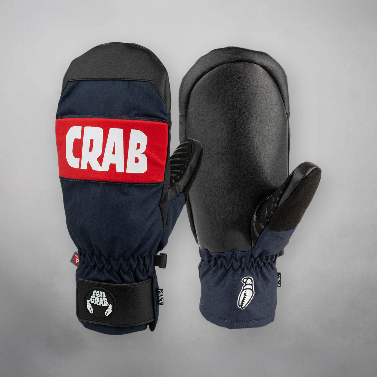 Crab Grab - Punch Mitt - Snowboard Gloves - Navy/Red - Unisex