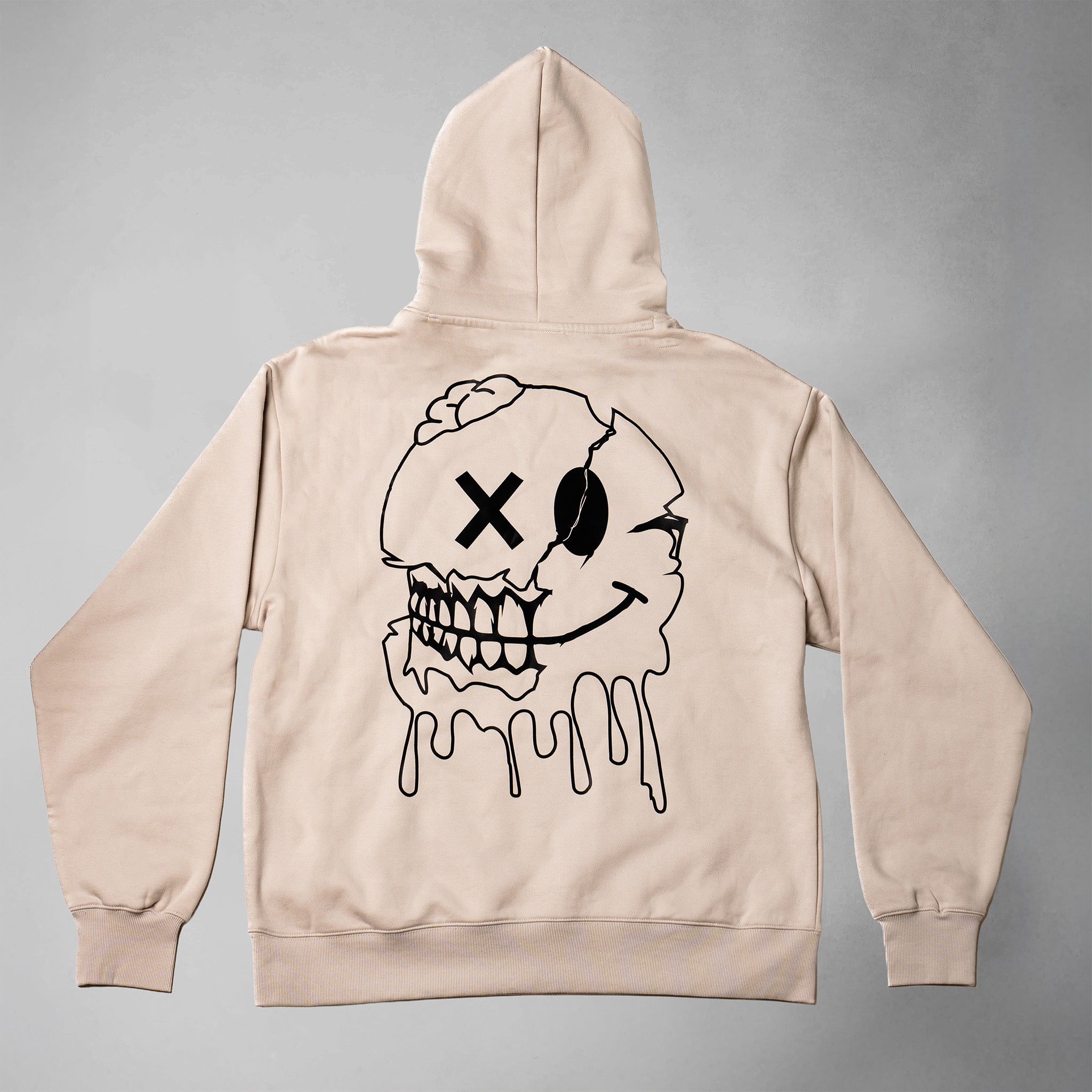 99% Heavyweight Oversized Skull Hoodie - Unisex - Ivory