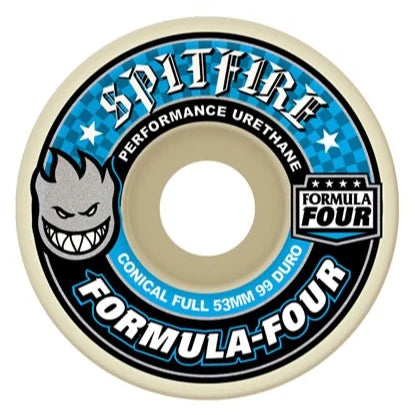 Spitfire F4 99Du Conical Full Skateboard Wheels - 52mm