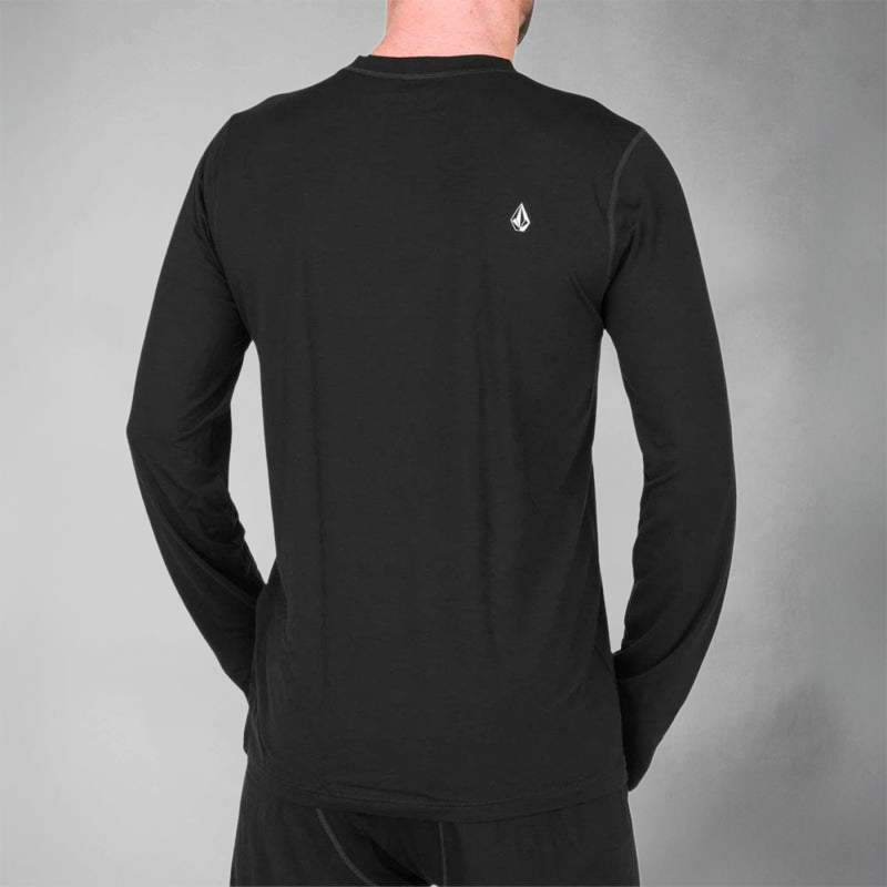 Volcom Merino Blend Crew - Snowboard Base Layer - Mens - Black