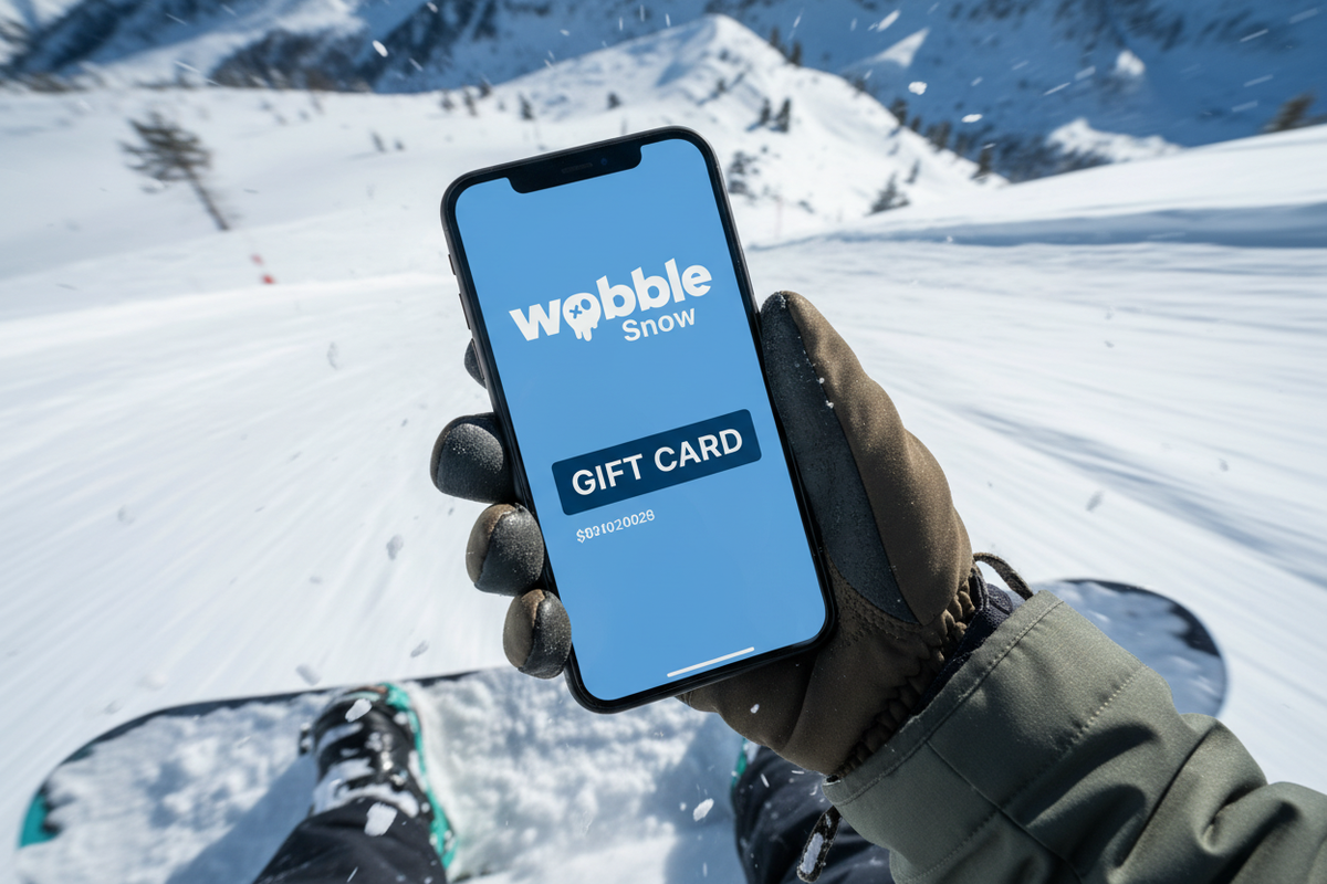 Wobble Snow Digital Gift Card - Action Shot