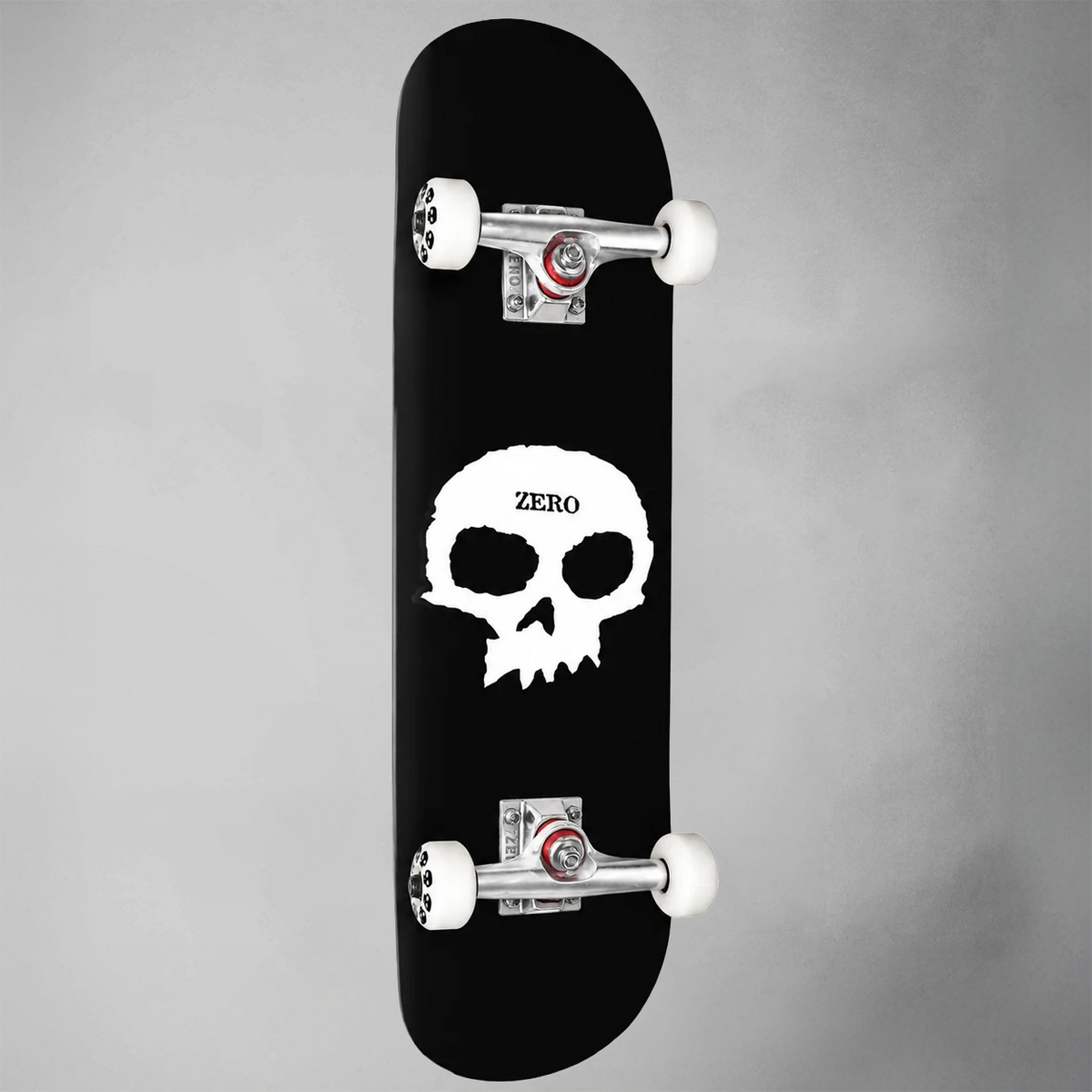 Zero Single Skull Black/White 8" Complete Skateboard