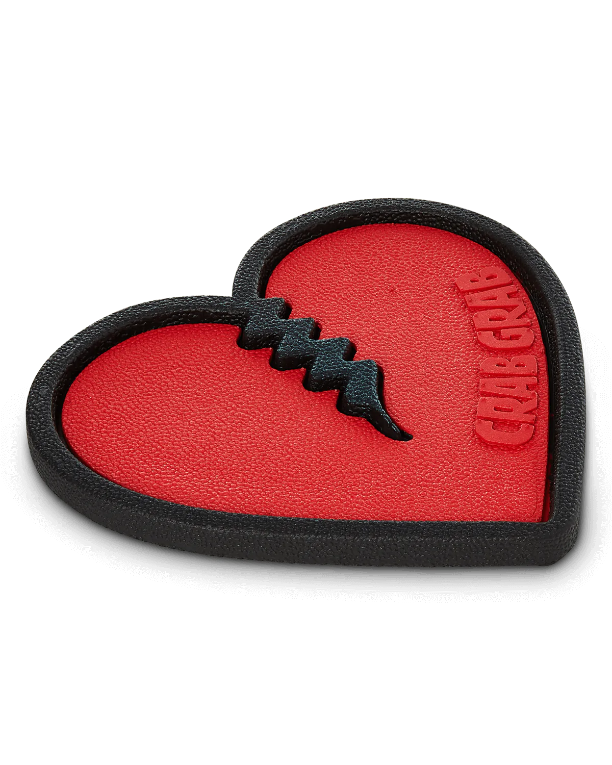 bright red crab grab mega heart stomp pad. in clear wrapper.