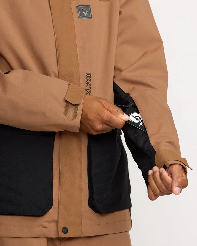 Volcom Kleveland Jacket - Snowboard Jacket - Mens - Terra Brown