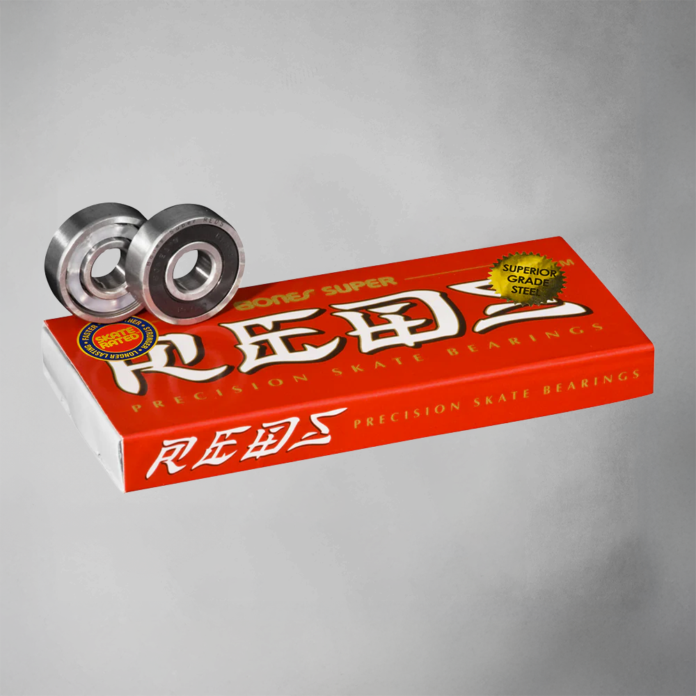 BONES Super REDS Skateboard Bearings (8 Pack)