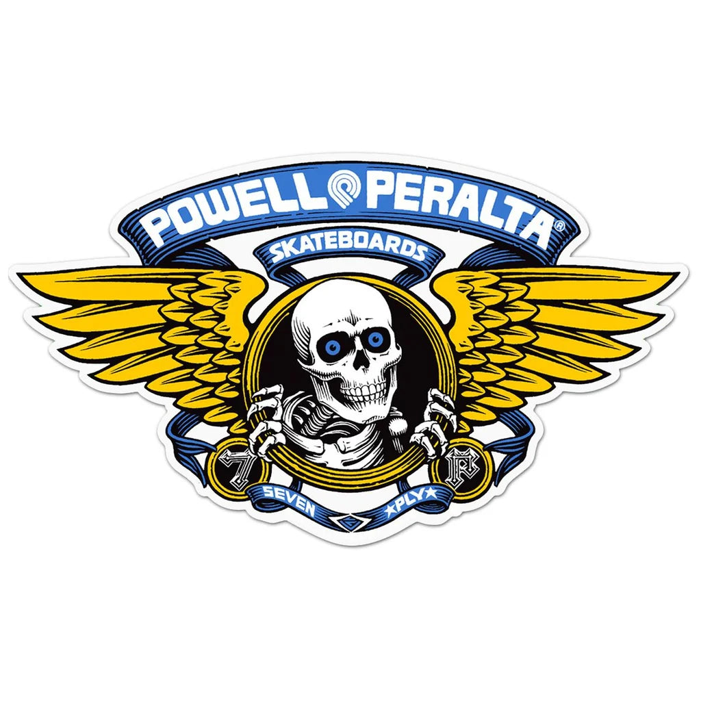 Powell Peralta Winged Ripper Die-Cut 5" Blue individual stickers