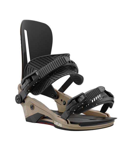 Union Atlas, 24/25 model snowboard bindings, bronze with black adjustable straps