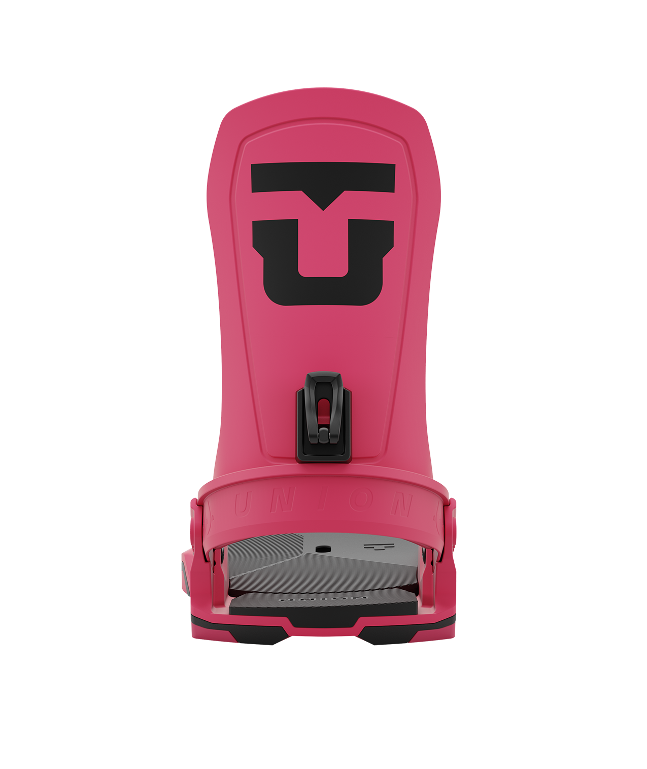 Union force 24/25 model snowboard bindings, matt magenta with black adjustable straps. black union force logos