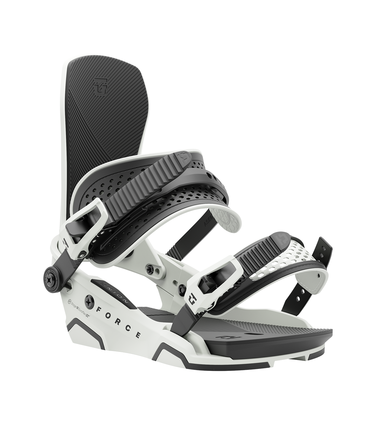 Union force 24/25 model snowboard bindings, matt sand with black adjustable straps. black logos