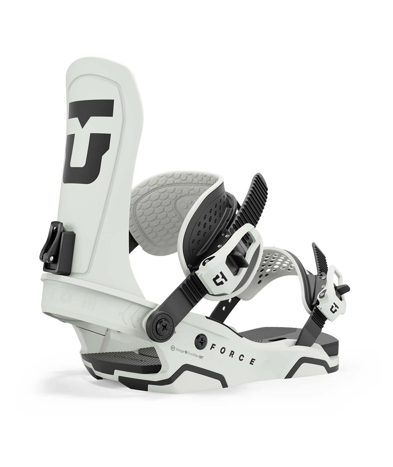 Union force 24/25 model snowboard bindings, matt sand with black adjustable straps. black logos