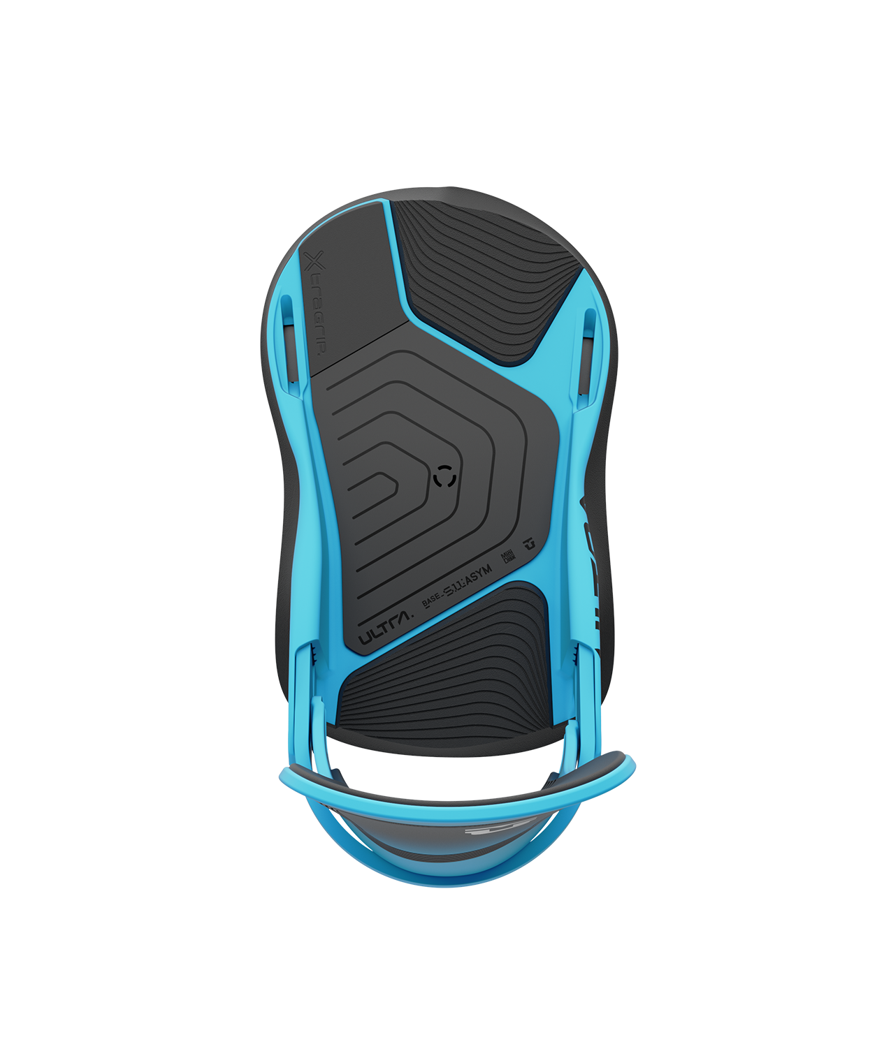 Union ultra 24/25 model snowboard bindings, matt blue with black adjustable straps. black union ultra logos