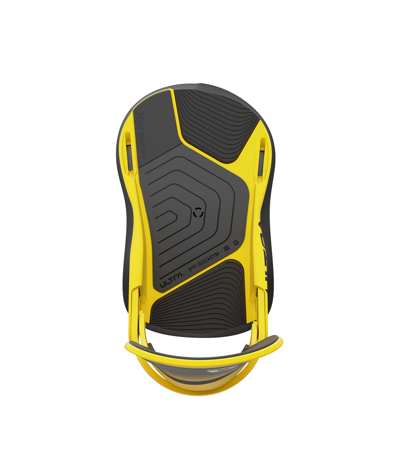 Union ultra 24/25 model snowboard bindings, matt yellow with black adjustable straps. black union ultra logos