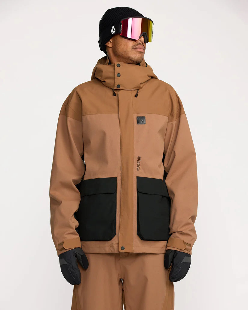 Volcom Kleveland Jacket - Snowboard Jacket - Mens - Terra Brown