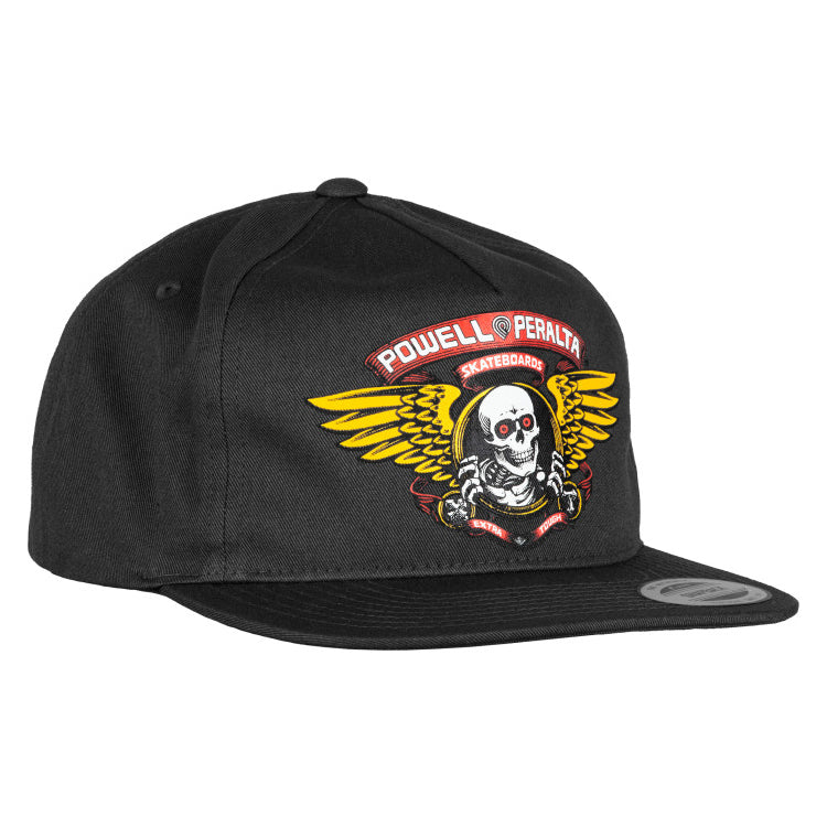 Powell Peralta Winged Ripper Snapback Black