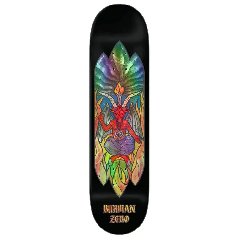 Zero Stained Glass Burman 8.5" Skateboard Deck