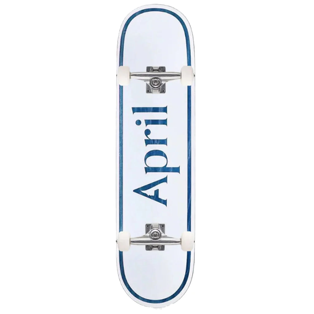 April OG Logo Mini Blue 7" Complete Skateboard