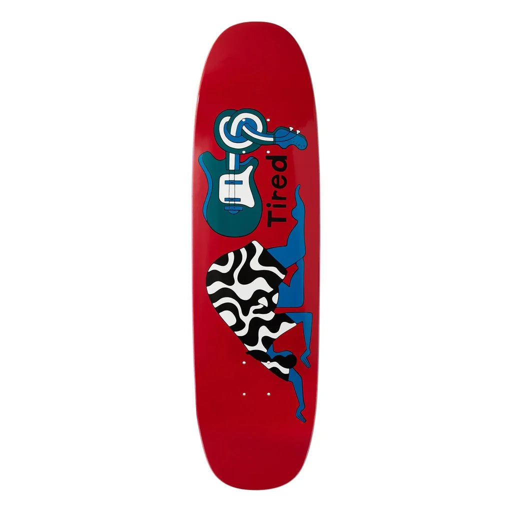 Tired Spinal Tap Donny Skateboard Deck Red 8.65"