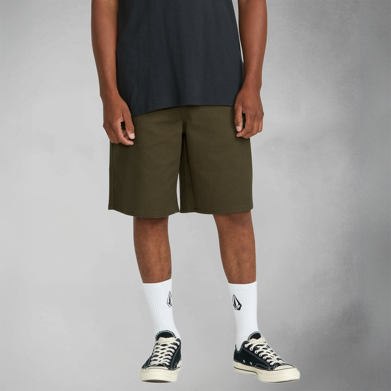 Volcom Billow Heavyweight Chino Short - Wren Brown