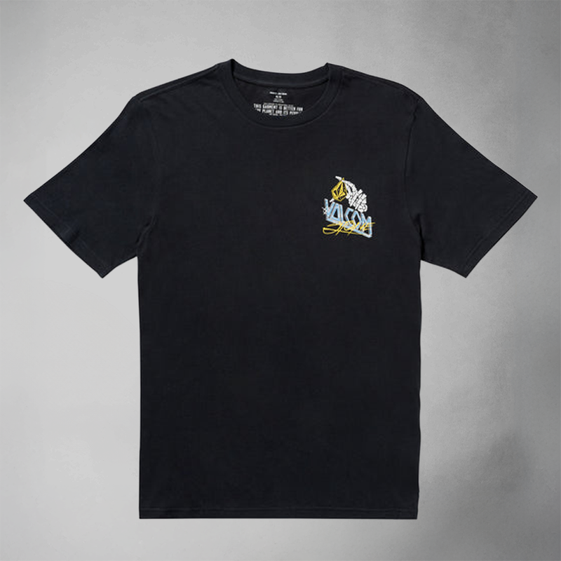 Volcom Dropped This Kurzarm-T-Shirt – Schwarz
