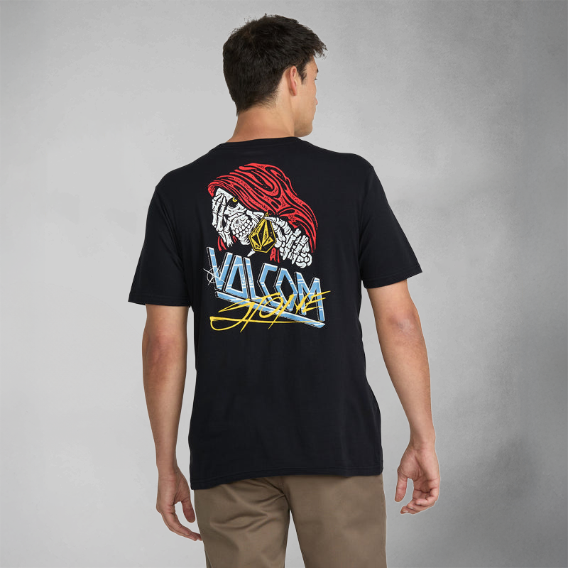 Volcom Dropped This Kurzarm-T-Shirt – Schwarz