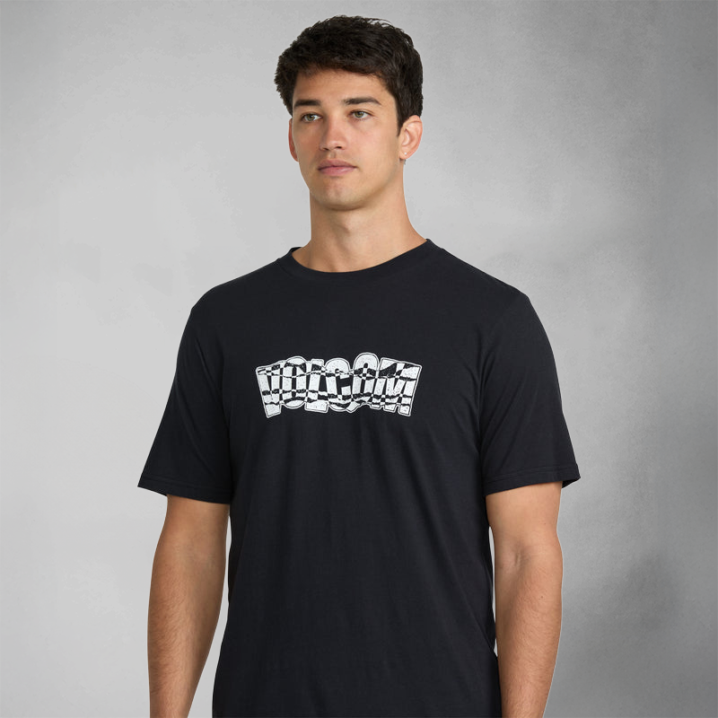 Volcom Bender Kurzarm-T-Shirt – Antikschwarz