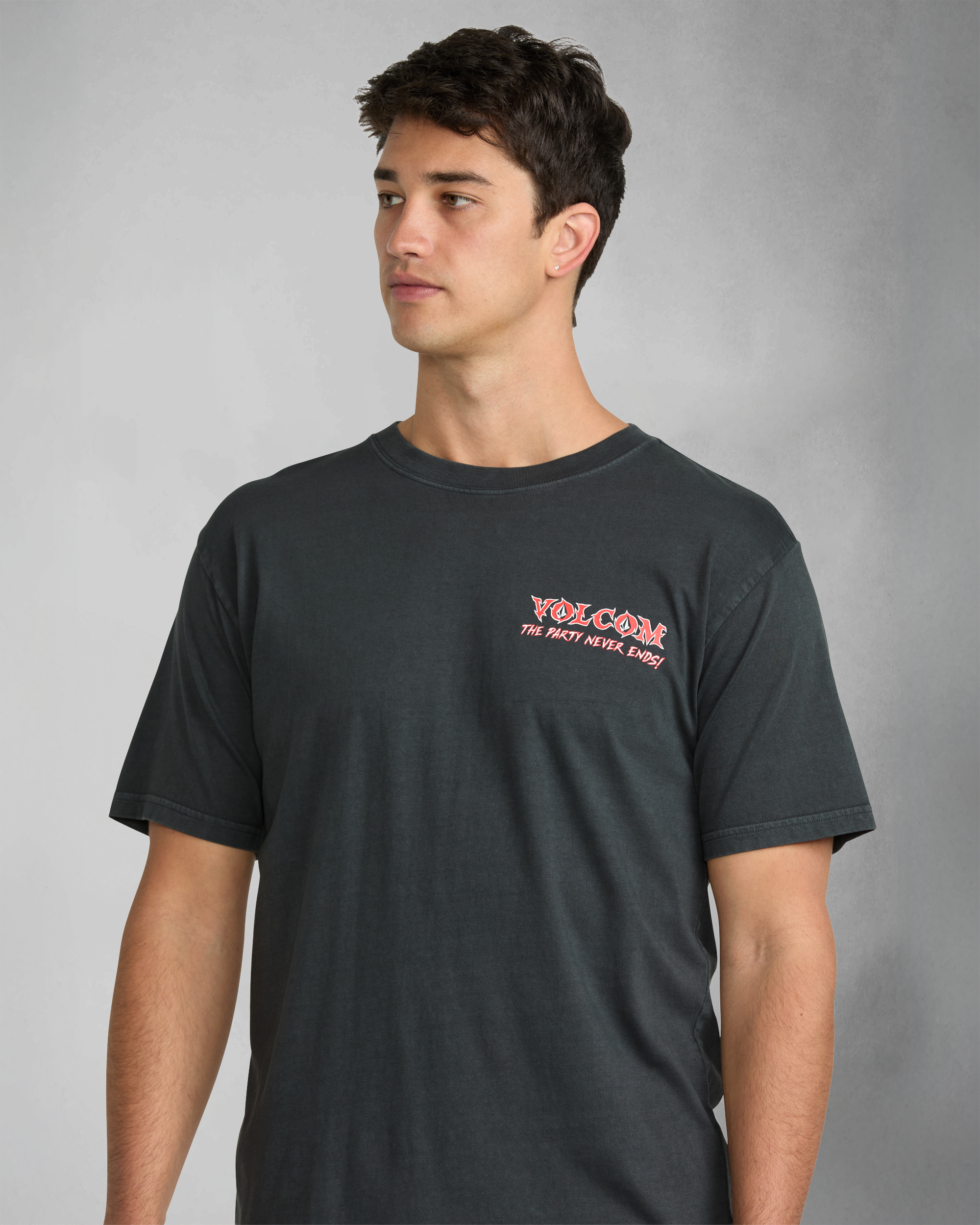 Volcom Never Ends Kurzarm-T-Shirt - Schwarz