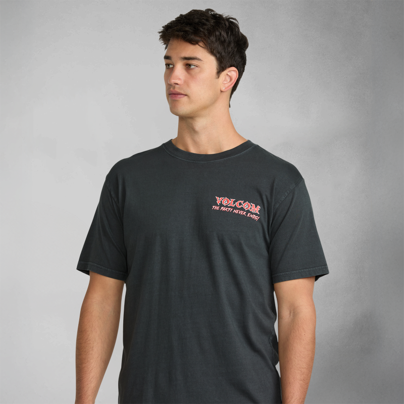 Volcom Never Ends Kurzarm-T-Shirt - Schwarz