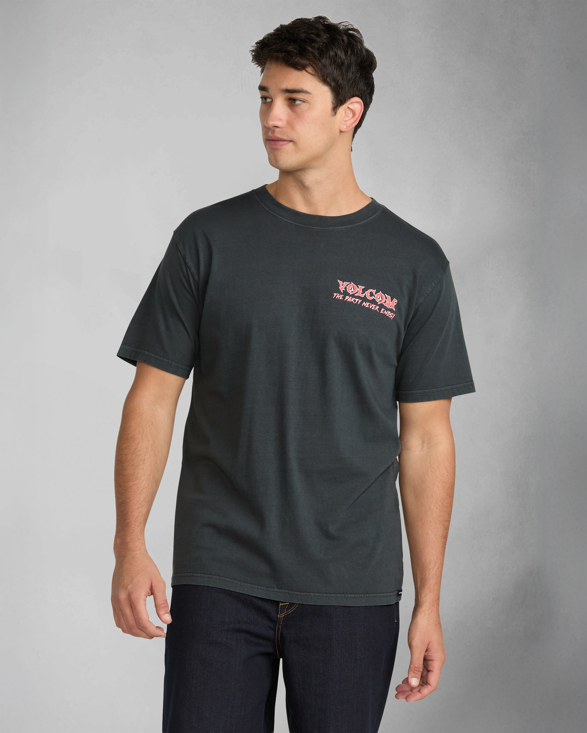 Volcom Never Ends Kurzarm-T-Shirt - Schwarz