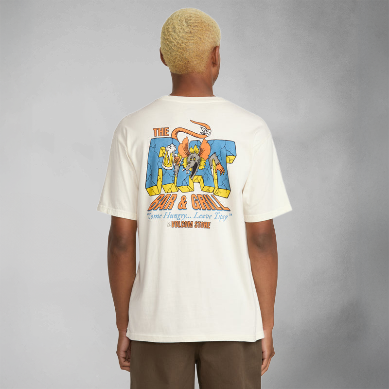 Volcom Rat Bar Kurzarm-T-Shirt - Weiß