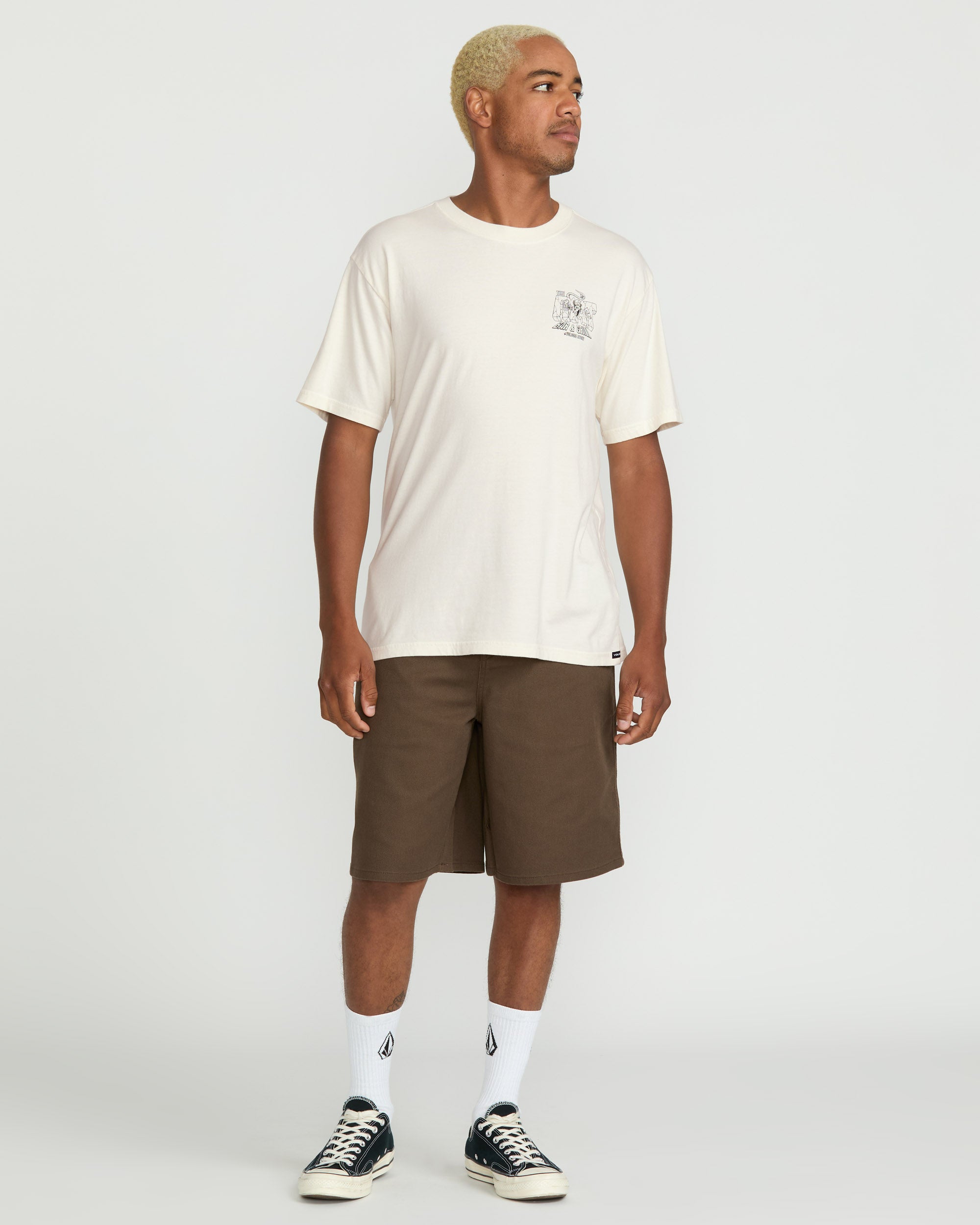 Volcom Rat Bar Short Sleeve Tee - White