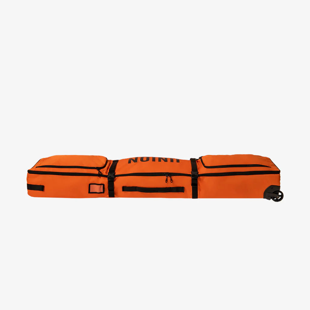Union Wheeled Snowboard Bag – Padded Travel Board Case with Wheels – Bright Orange