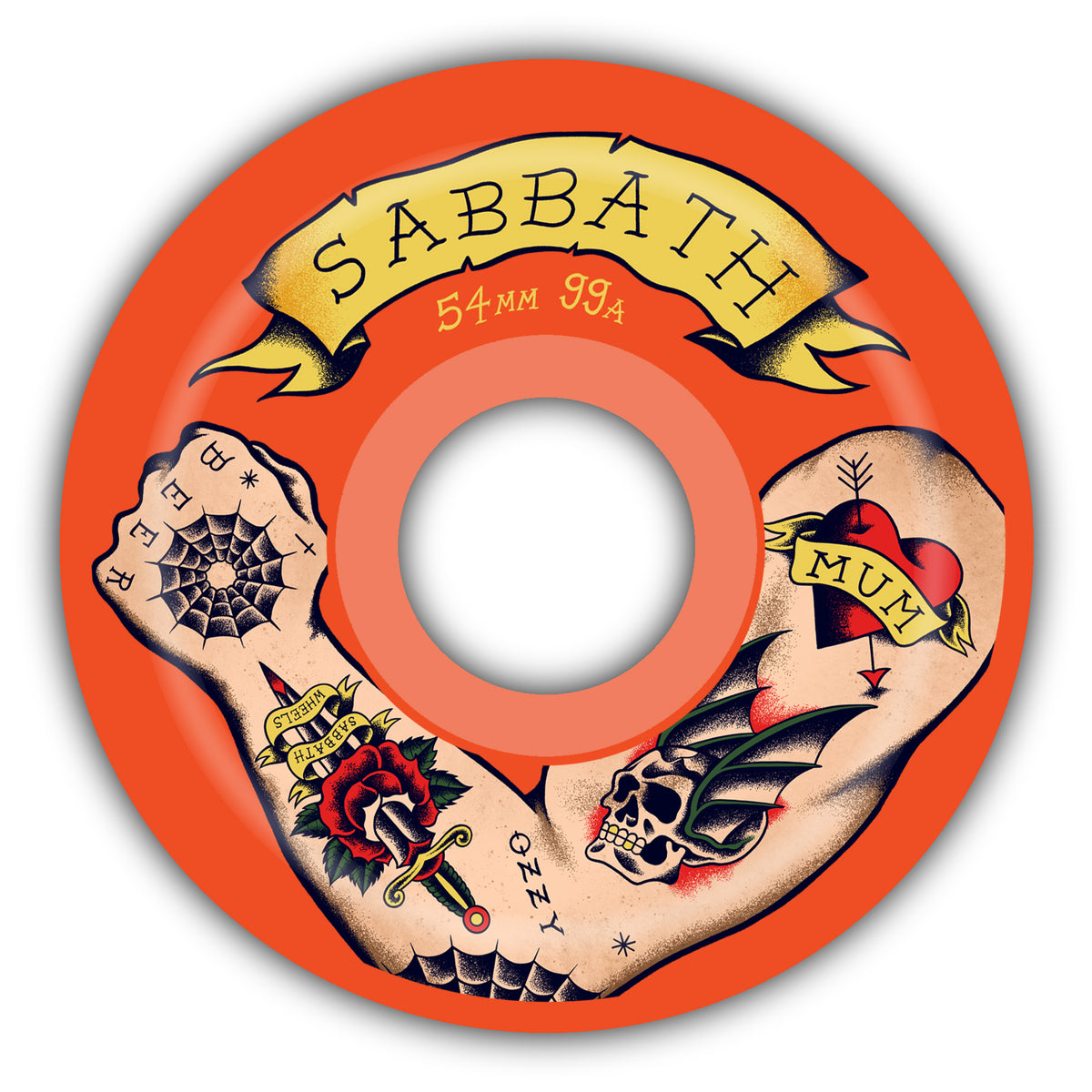 Sabbath Wheels Geeza - 54mm - 99A Conical Skateboard Wheels