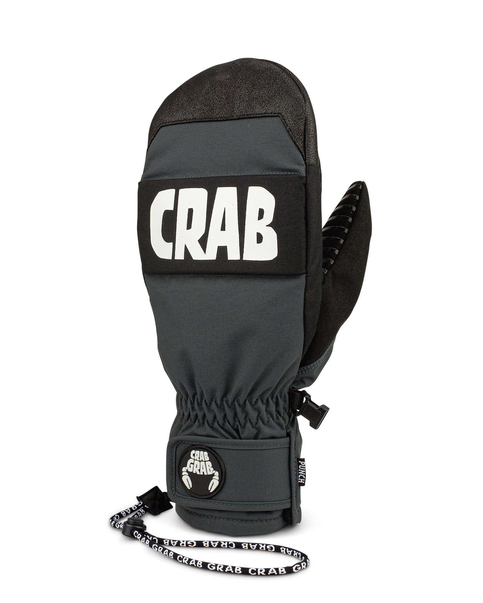 Crab Grab - Punch Mitt - Snowboard Gloves - Washed Black - Unisex